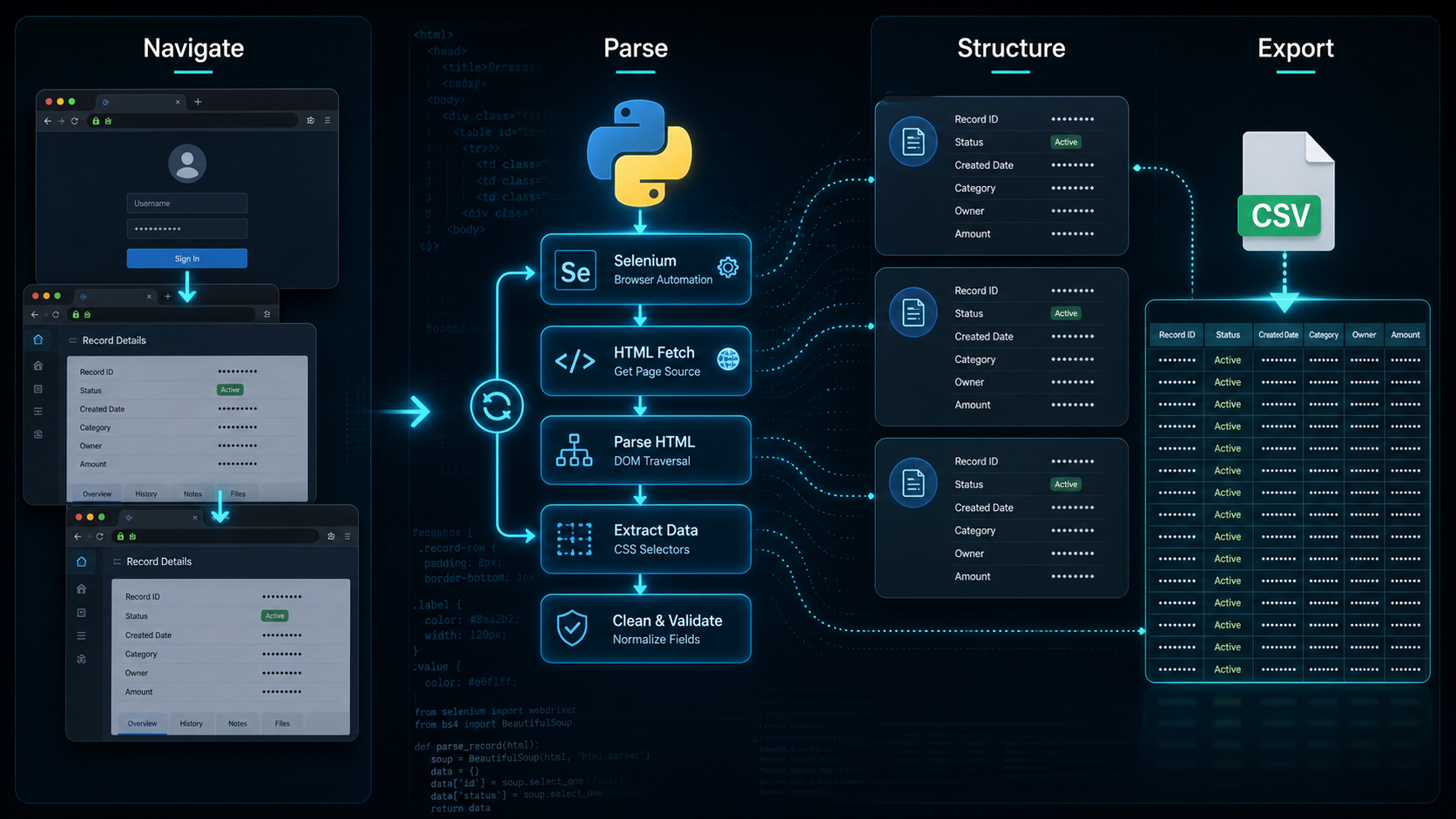 eCOS Data Extraction & Verification Platform screenshot