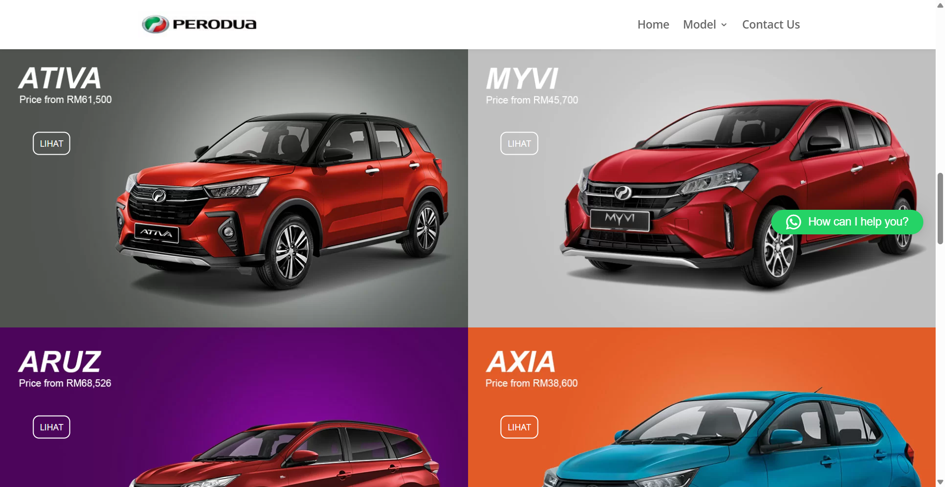 Perodua Sale – Automotive Lead Generation Website